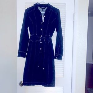 White House Black Market Denim Dress Size 4